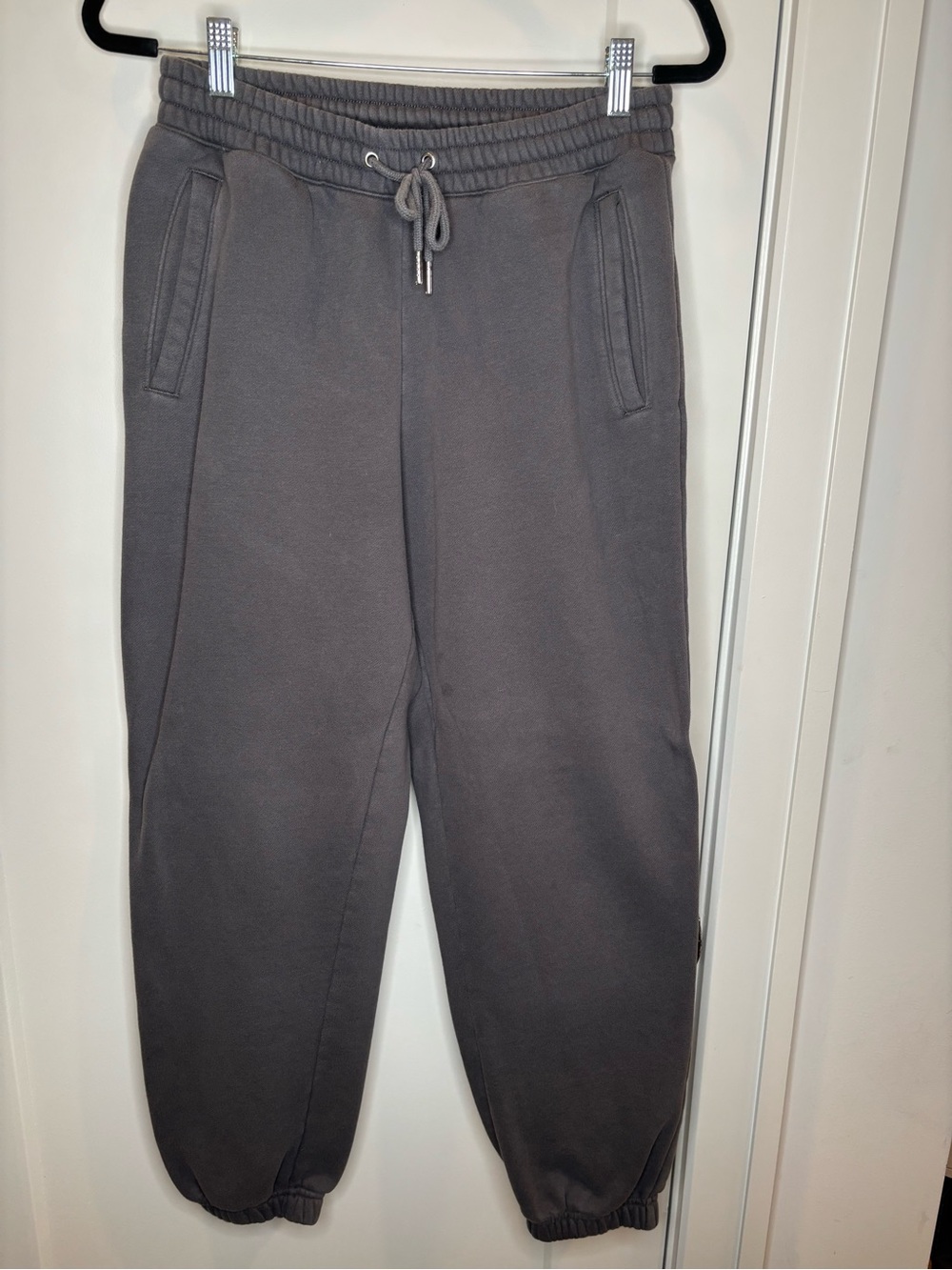 Abercrombie & Fitch Charcoal Gray Drawstring Joggers